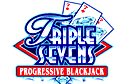 Triple Sevens online progressive jackpot european blackjack